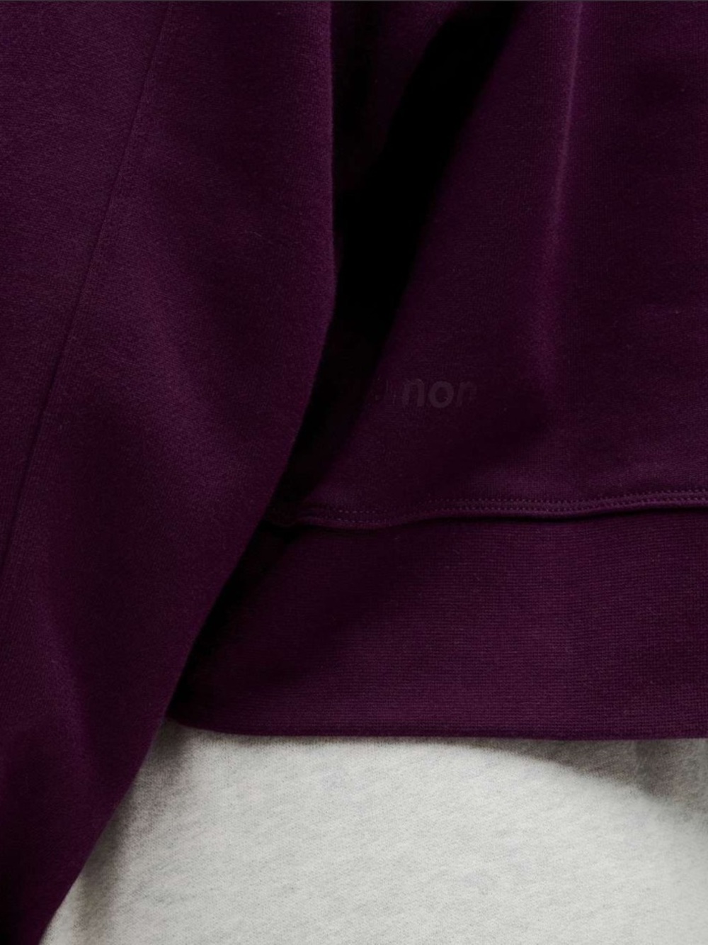 Lululemon Perfectly Oversized Cropped Crew *French Terry Dramatic Magenta Size 4 - Picture 2 of 9